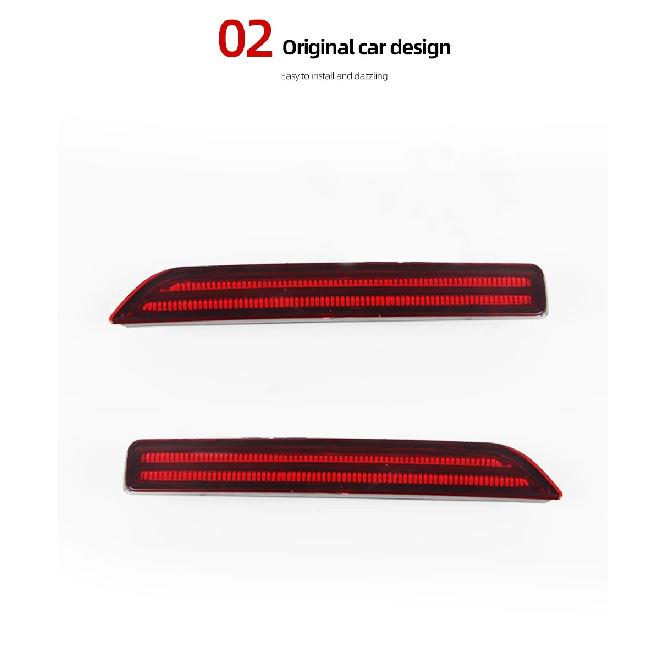 LED Rear Bumper Reflector Lights For Nissan Sentra Sylphy 20-25 Teana 22-24 Patrol 19-23 Murano 15-19 Turn Signal Brake lamp