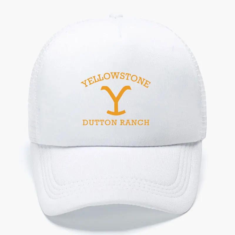 Классическая пенопластовая кепка-тракер Yellowstone Dutton Ranch для мужчин и женщин, регулируемая сетчатая бейсболка, повседневная спортивная кепка с козырьком для защиты от солнца для взрослых