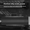Black & Silver Aluminum Alloy M2 2280 SSD Heatsink Set