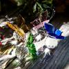Paperweight Table Ornaments Glass Craft Crystal Butterfly Figurine Crystal Ball Glass Miniature