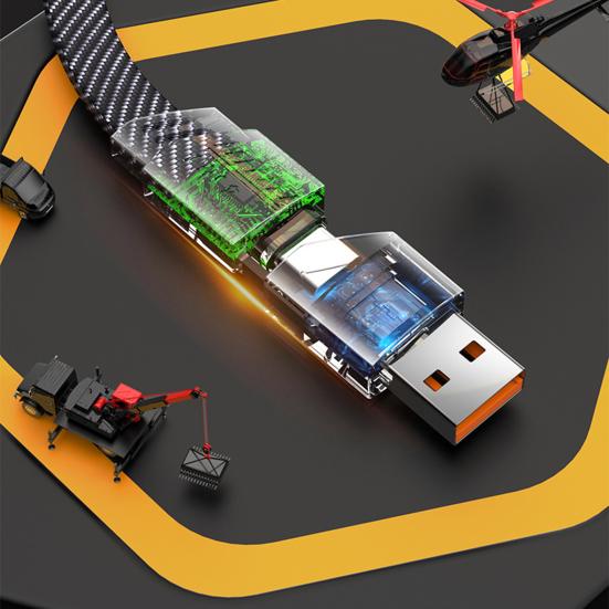 25/100/150/200 СМ Зарядный кабель 4-в-1 PD 65 Вт USB Type-C 8-контактный портативный портативный мобильный телефон с быстрой зарядкой для планшета Плетеный кабель для передачи данных Проводной шнур Аксессуары для телефонов