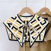 Fake Collars For Women Detachable Lapel Shirt Bowknots Small Scarf Girls Summer Dress False Collar Neckwear Cape EMA