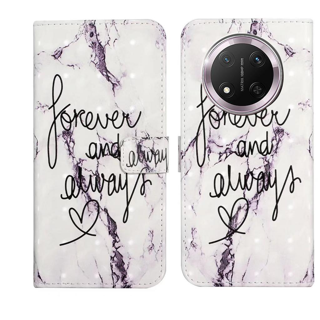 For Honor X9c 5G Case 3D Creative Pattern PU Leather Stand Phone Cover