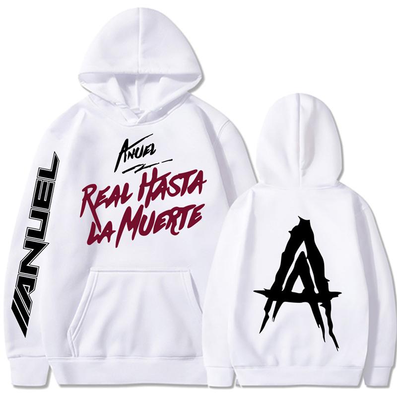 2026 Anuel Double Sided Printed Hoodie Men Women Personalized Graphics Sweatshirt Fleece Oversized Pullover Streetwear Unisex