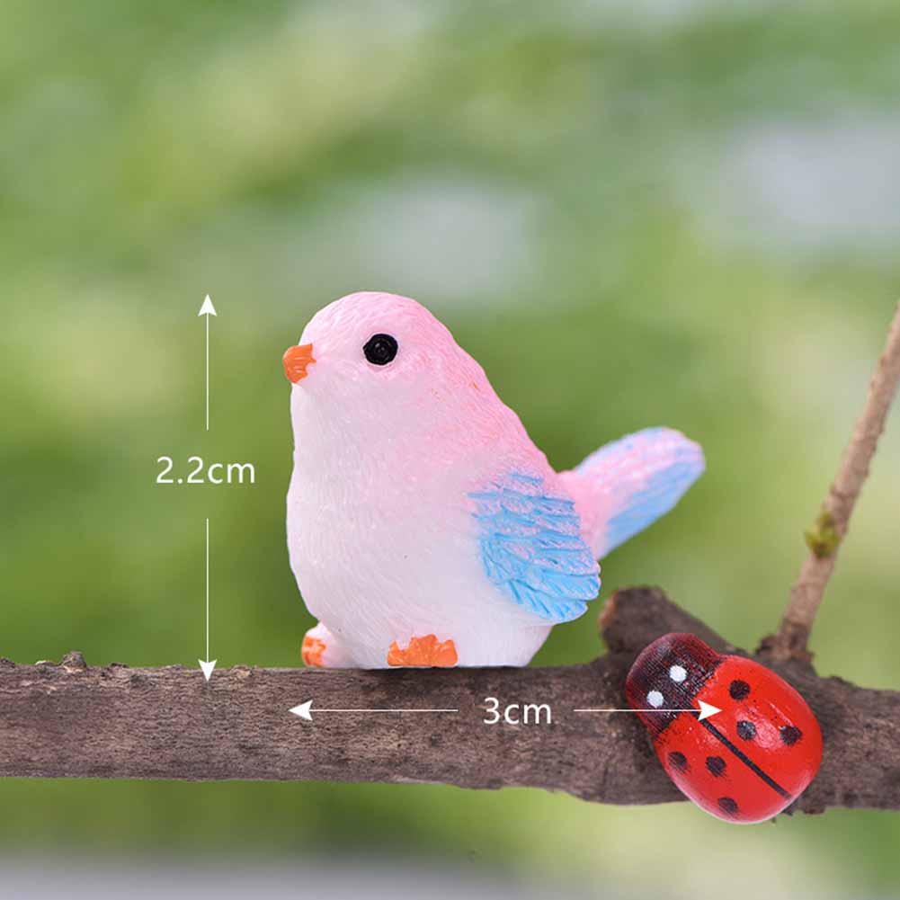 Bird Animal Mini Figurine Cute Simulation Model DIY Landscape Garden Ornament