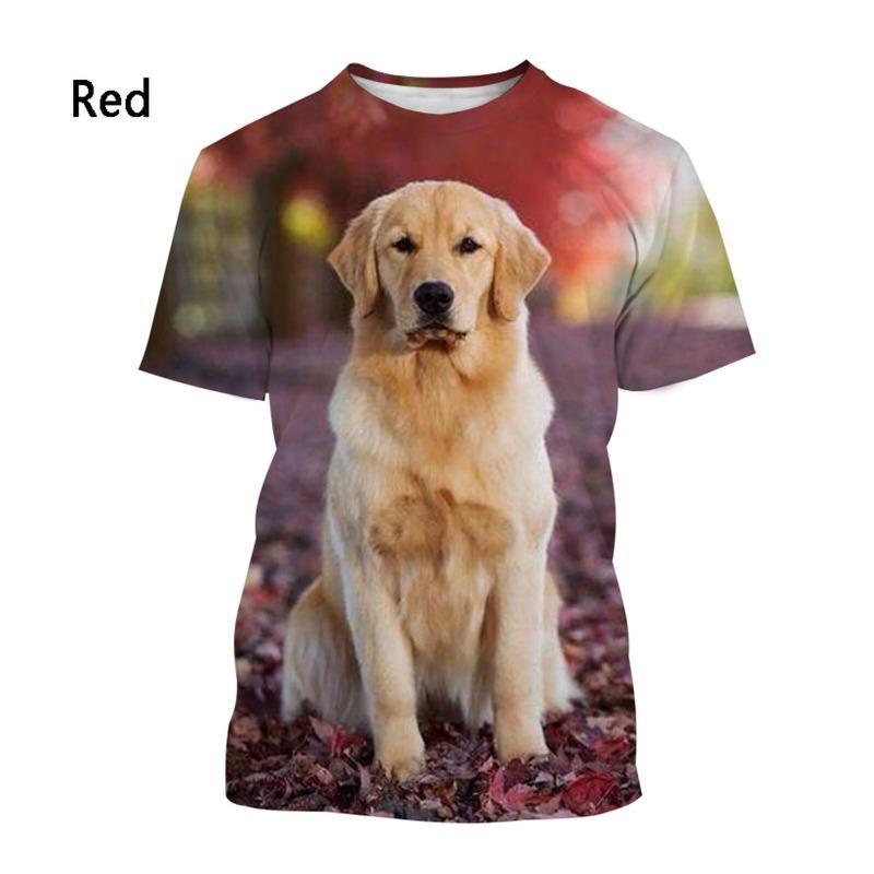 Футболка с изображением лабрадора-ретривера, летняя модная футболка с изображением собак для мужчин и женщин, повседневная футболка с коротким рукавом и 3D-принтом