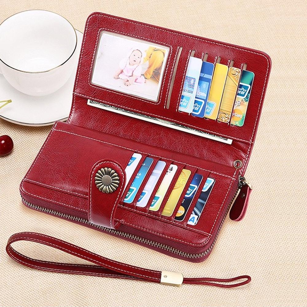 Женский длинный кошелек с RFID защитой