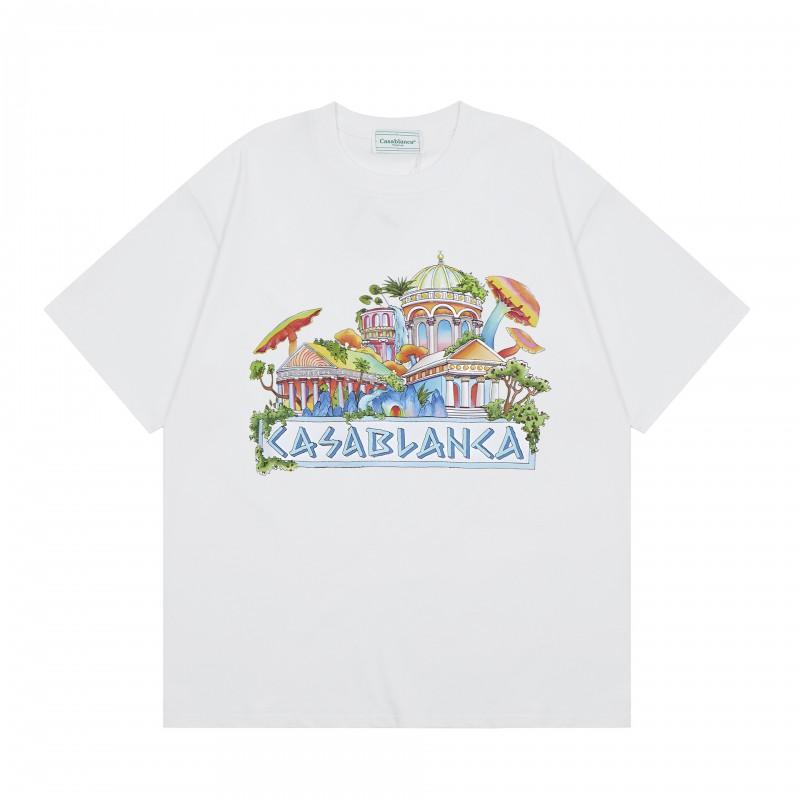 Men Women Streetwear Short Sleeve T-Shirt With Geometric Letter Print Loose Fit Cotton Tee Casual