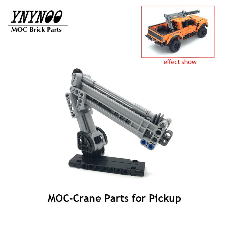 Подходит для пикапов F-150 Raptor 42126 Набор кирпичиков Автомобиль MOC Фаркоп Кран Платформа Крышка Модифицированные строительные блоки Сделай сам Игрушки Подарки