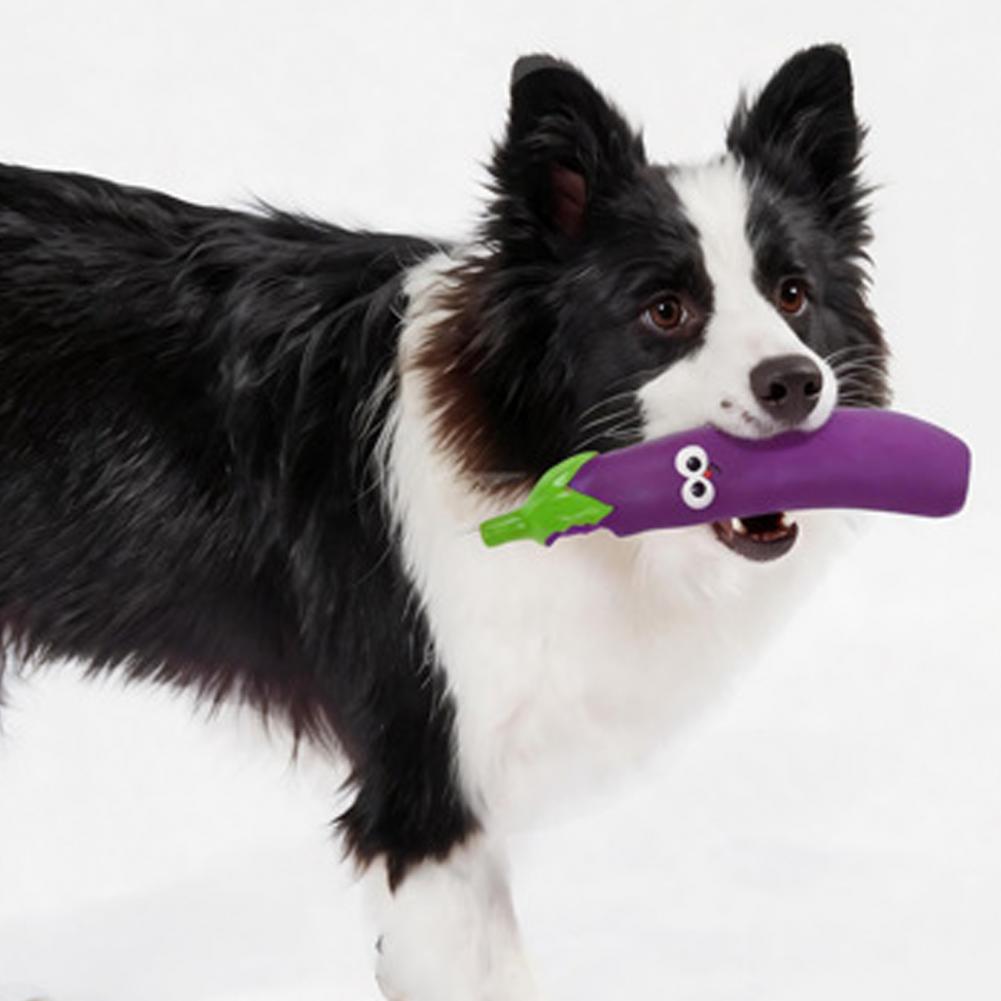 Funny Carrot Bitter Melon Pet Toys Realistic Fruit Vegetable Dog Chew Toy Squeaky Latex Teething Toy for Puppies for Small