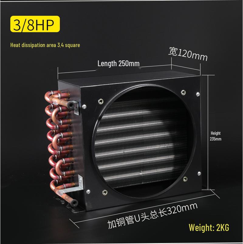 Ребристый теплообменник и охлаждающий бак с воздушным/водяным охлаждением