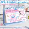 Spinning Wheel Design 2027 Calendar Dual Sided Coil Binding Table Calendar Desk Calendar  Gift