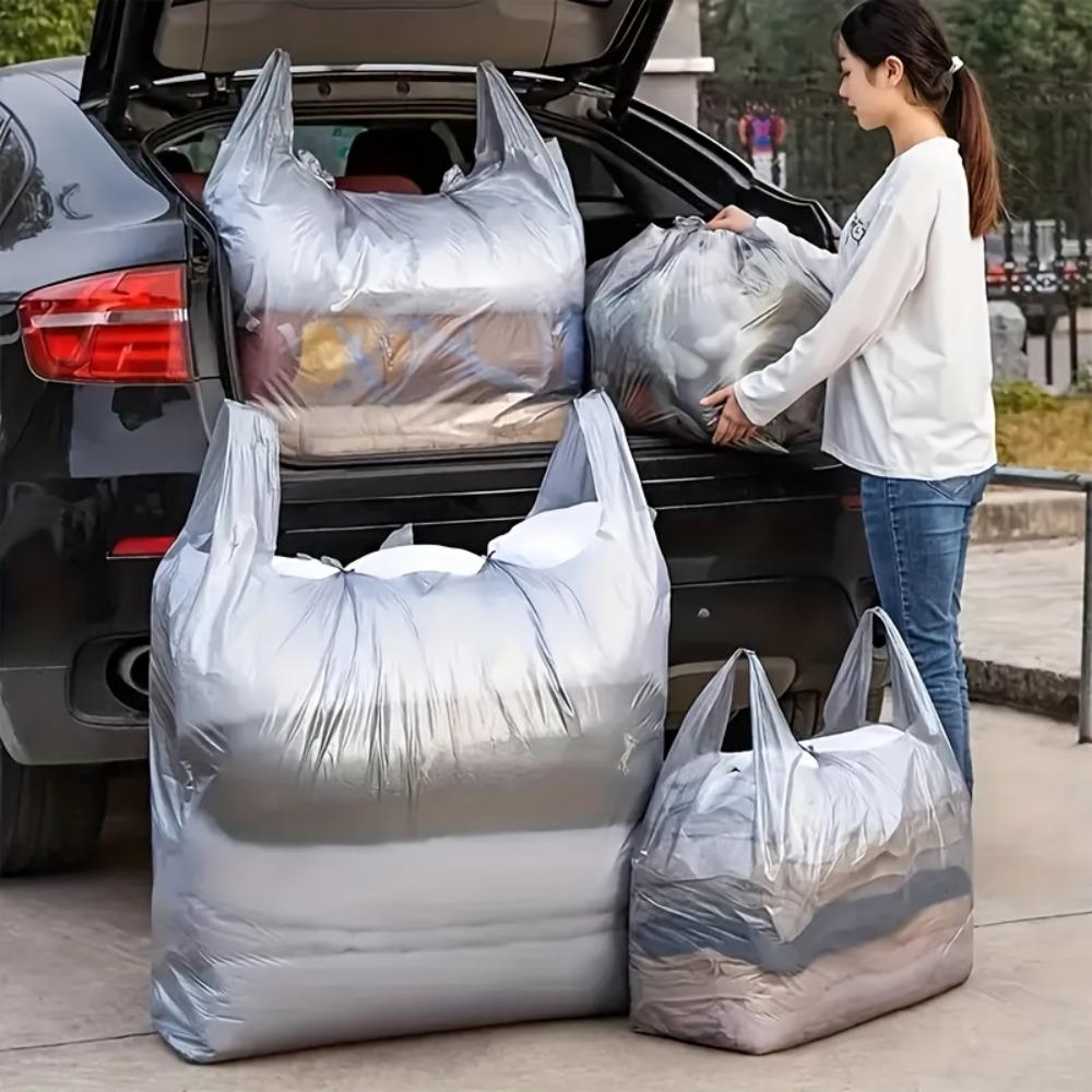 10 шт. Очень большие сумки для переезда и хранения, Высокая вместимость для одежды/одеял/обуви, Подходят для переезда/общежития/путешествий