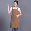 Водонепроницаемый холщовый фартук для выпечки, молочных коктейлей и кейтеринга