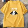 Lazy Panda I Hate Morning People Men Women Short Sleeve T-Shirt Clothes Street Tops Tshirts Unisex Oversized
