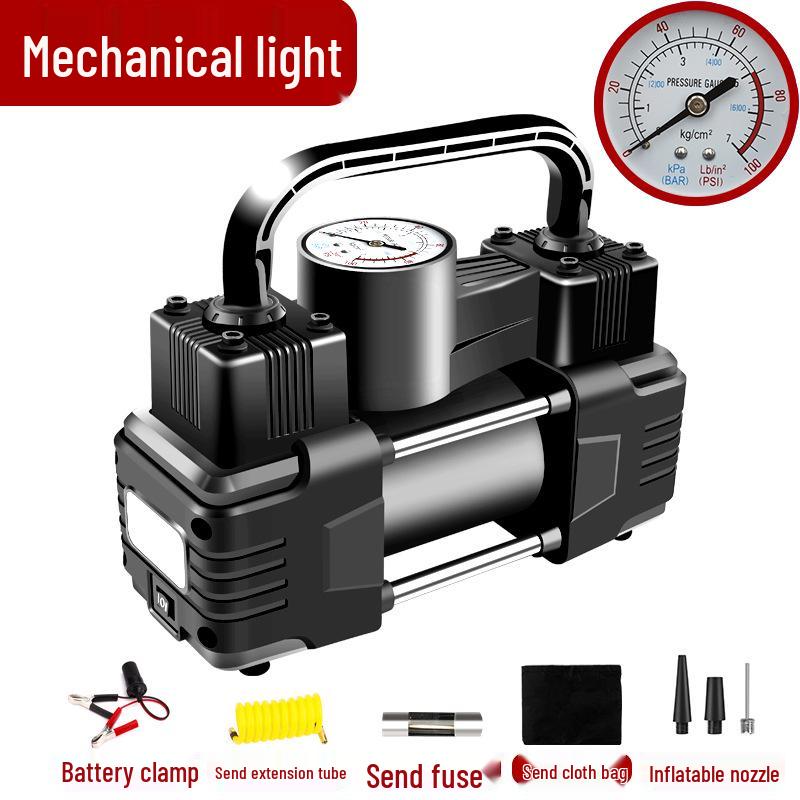 Портативный 12В Электрический Двухцилиндровый Насос для Накачивания Шин