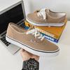 Men's Shoes Casual Flats Canvas Sneakers Women Outdoor Solid Color Shallow Sports Shoes Tennis Footwear Lace Up Vulcanize Shoes