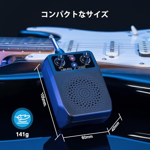 Компактный мини-гитарный усилитель, 5 Вт, 4 эффекта, Bluetooth, Легкий, Перезаряжаемый, Чистый, Дисторшн, Овердрайв, Реверберация