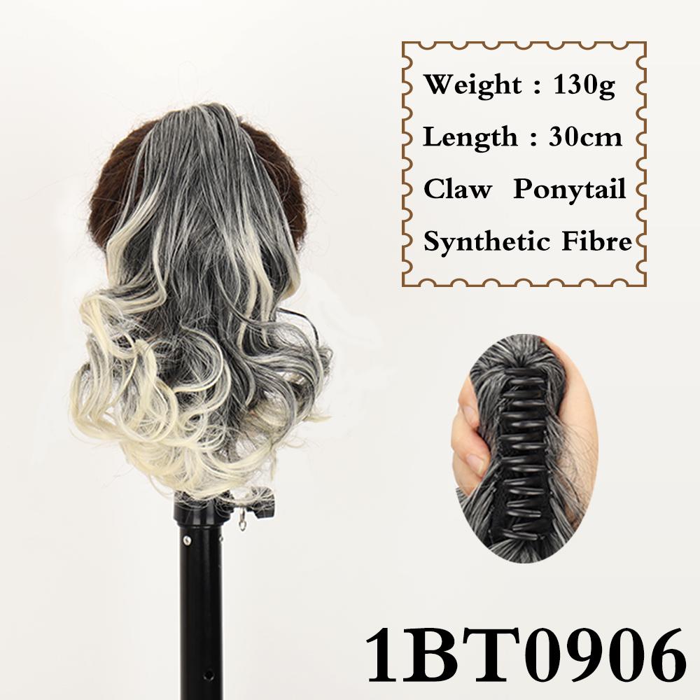 LISI HAIR Синтетические короткие волнистые зажимы для волос в хвосте, наращивание хвоста, 12 дюймов, светлый конский хвост для женщин, повседневная вечеринка