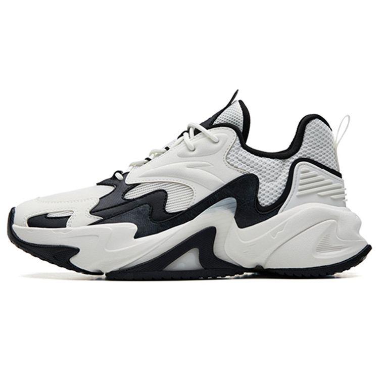 Anta Walker 3.0 Fabric Synthetic Leather TPU Shock Absorbing Non-Slip Wear-Resistant Low-Top Casual Shoes Women Casual Shoes White Black 122238881-3