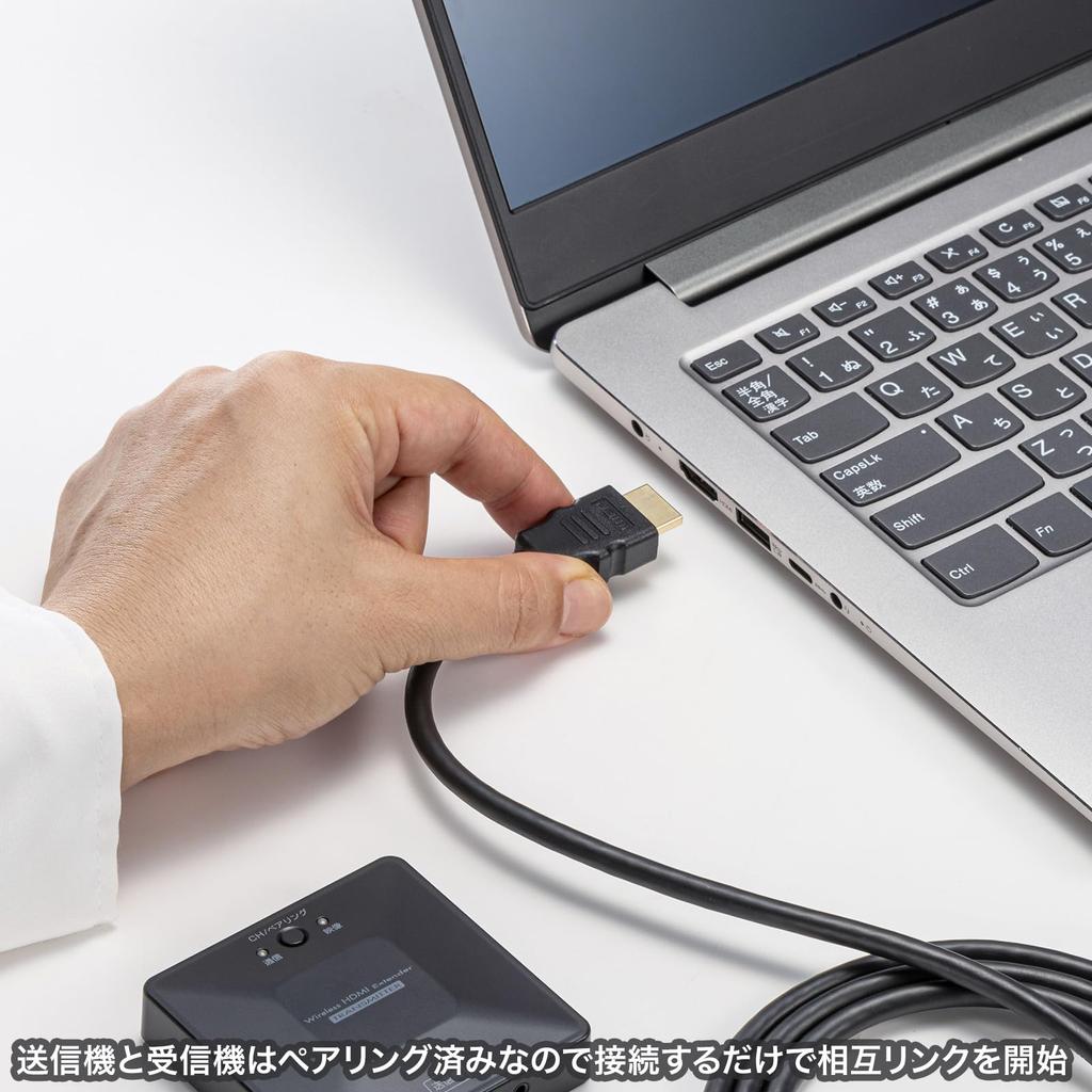 Sanwa Supply Wireless HDMI Extender to 60m set (up extension, model) VGA-EXWHD13