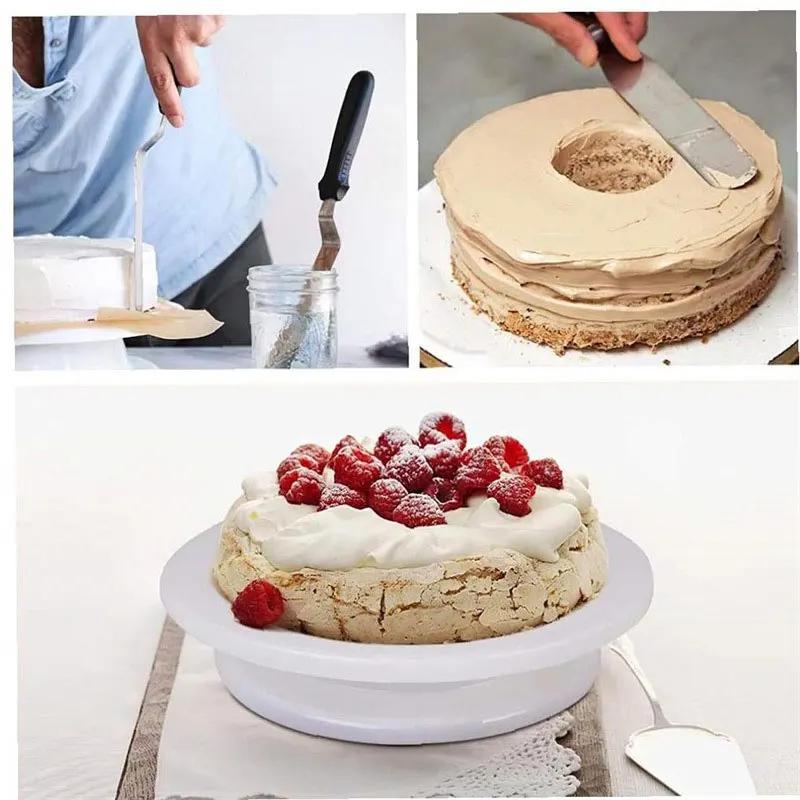 Cake Decoration Tools Sets Baking Cream Pastry Nozzles Cake Turntable Spatula Piping Icing Tips Cake Tools Accessories