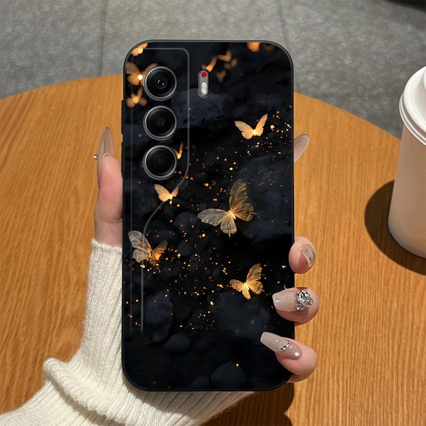 Для Tecno Camon 40 20 19 17 16 15 Pro Premier 18P 16S 17T Чехлы для телефона Матовый силикон Милый бантик Легкие Противоударные чехлы Для Tecno Camon18i Бампер