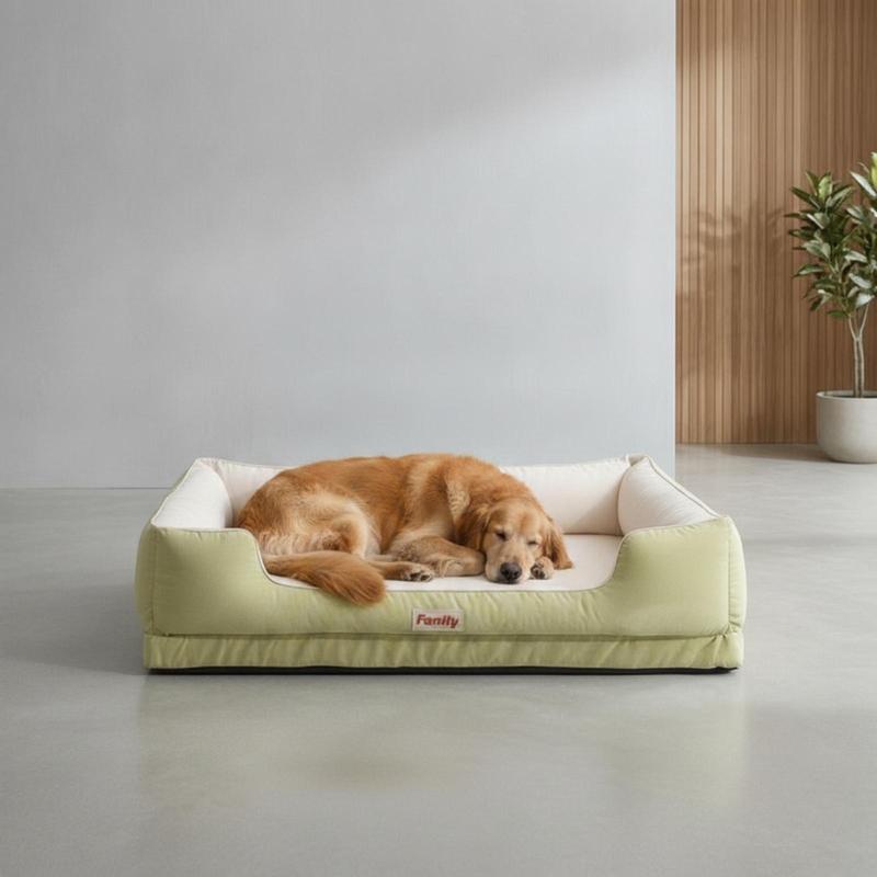 Elevated Style Pet Bed for Dogs with Removable Cushion Soft Sided Frame and Comfortable Lounging
