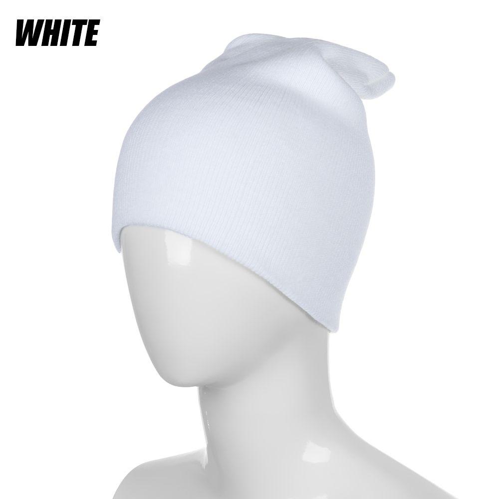 Осень-зима унисекс конфетного цвета повседневная хип-хоп шапка шапка вязаная шапка тюбетейка мягкая