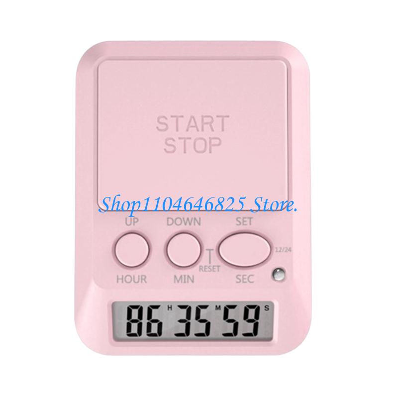 Plastic Digital Counts Up Down Timer with Lock Function 3 Volumes Levels High Visible LCD Screen for Home Workplace2
