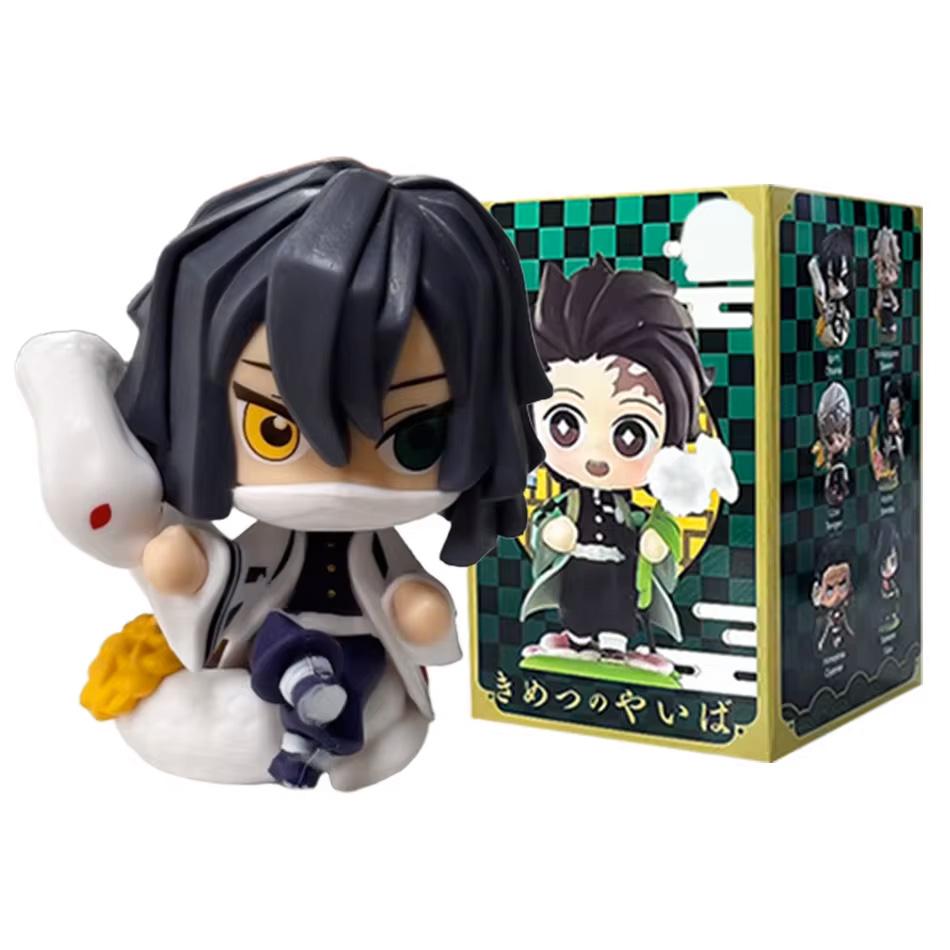 ! Аниме Клинок, рассекающий демонов Фигурка-сюрприз Танджиро Камадо Незуко мультяшная ПВХ Модель Настольное украшение Детский Рождество Новый Год Подарок