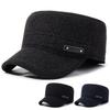 Men's Cap Winter Middle-Aged Flat Top Hat Autumn Winter Warm Dad's Ear Protection Cap