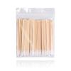 Microblading Pointed Cotton Swabs - Single-Head, 7CM, Disposable Wooden Sticks for Eyebrow and Lip Tattoo Makeup.