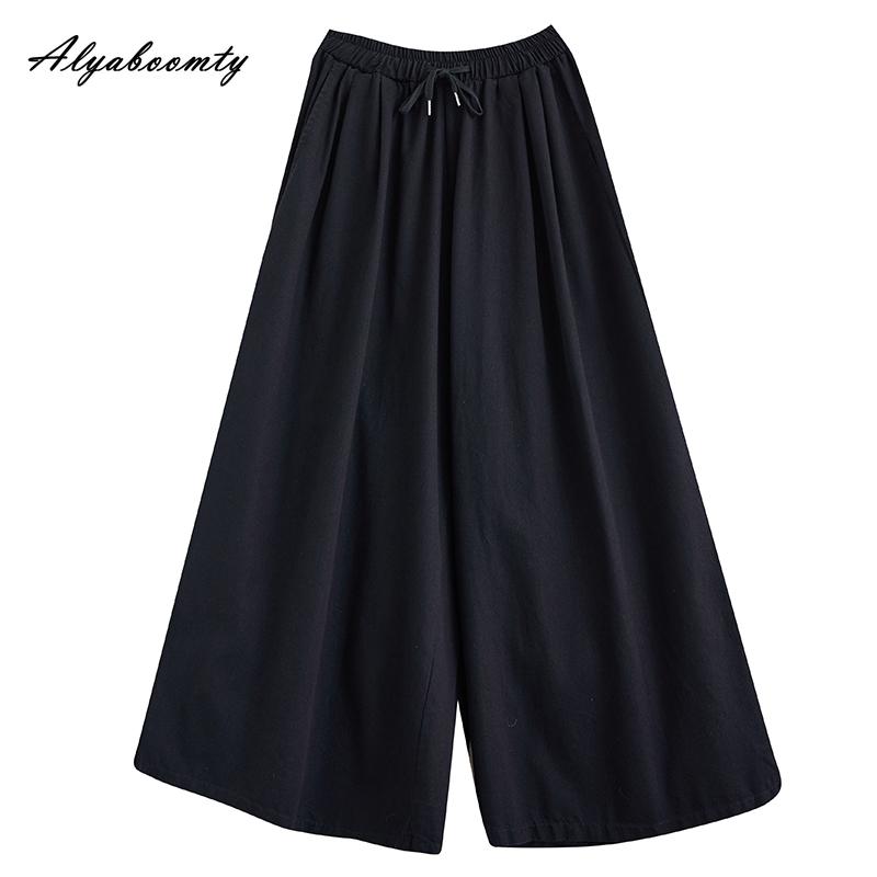 Корейский стиль, весна-осень, женские мешковатые джинсы больших размеров, эластичная талия, черные, фиолетовые, зеленые, джинсовые брюки с разрезом, повседневные свободные широкие джинсы