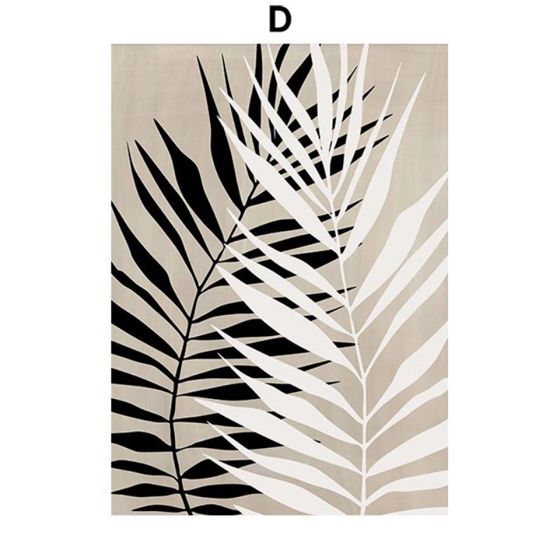 Abstract Minimalism Monstera Leaves Wall Art Posters Prints Nordic Canvas Painting Bar Hotel Wall Pictures For Living Home Decor