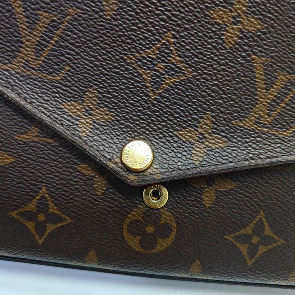 [Pre-Owned] Felicie Pochette Classic Monogram Coated Canvas And Leather Three-In-One Chain Bag - Very Good #U2QEZE