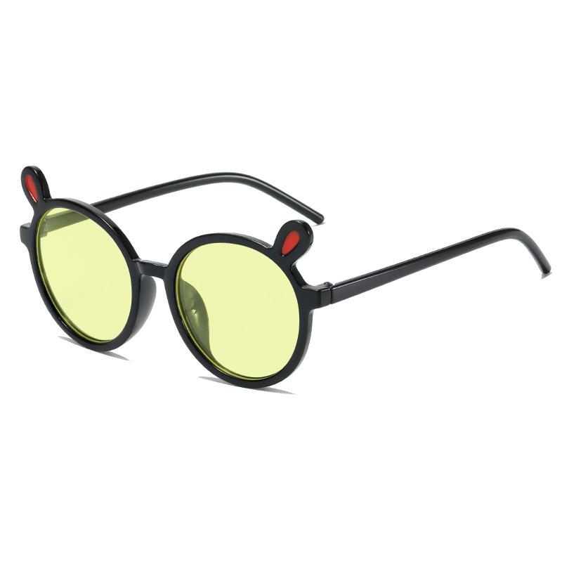 Детские солнцезащитные очки, мужские и детские с защитой от ультрафиолета, милые детские новые модные цветные солнцезащитные очки с заячьими ушками