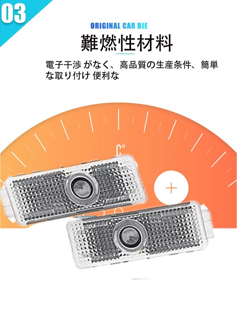 Aohong Подсветка двери вежливости Приветственная подсветка с лазерным логотипом Светодиодный логотип Комплект оригинальной замены для Alfa Romeo Romeo и Stelvio Подсветка, Подсветка, Лампы, Подсветка,