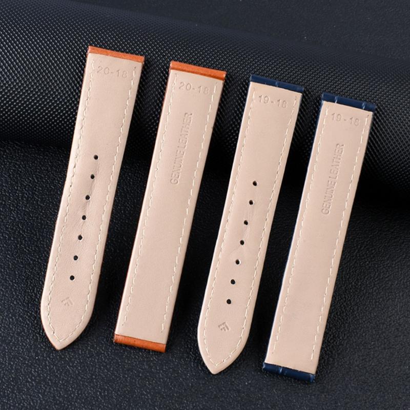 Classic For Omega Genuine Leather Strap Men's Seamaster 300 150 Super 007 AT150 Brown Italian Cowhide Bracelet Watchband 19mm 20mm 22mm