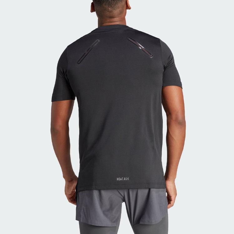 adidas Футболки HIIT Мужские Черные С Круглым Вырезом Умеренно Прямого Покроя IM1099