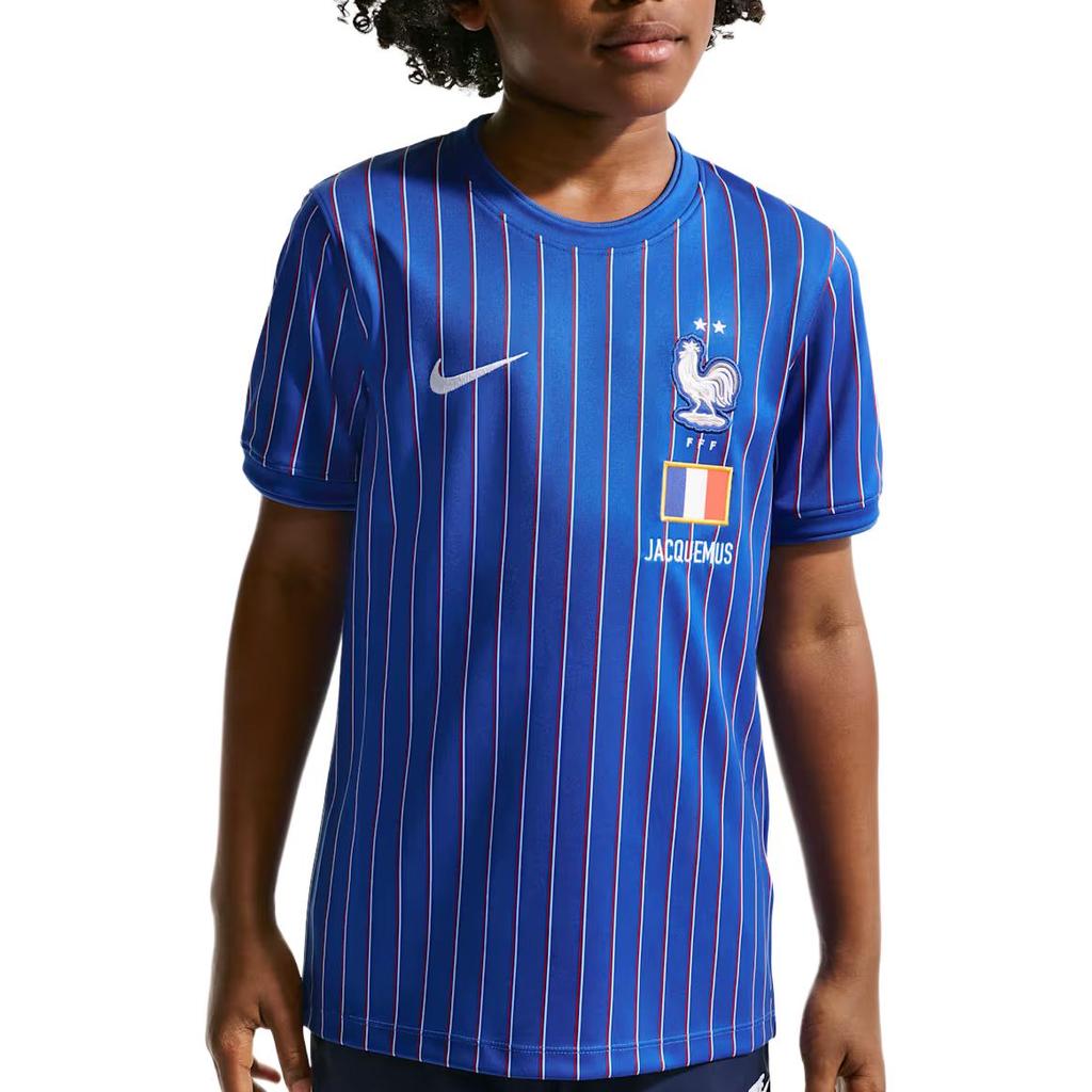Nike France x Jacquemus Dri-Fit Short-Sleeve Top Blue Kids Tops IB5408-480