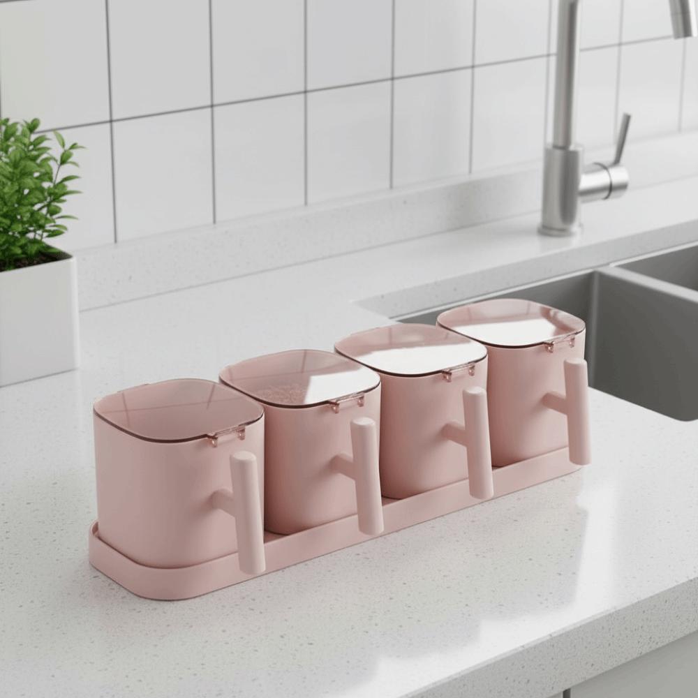 Airtight Spices Box Anti Slip Condiment Bottle Practical Spice Container Cooking