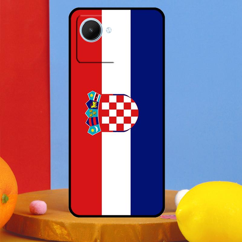 Croatia Flag For Realme GT7 Pro GT6 10 11 12 13 14 15 Pro Plus C55 C67 C63 C61 C53 C35 C65 C75 C71 Case