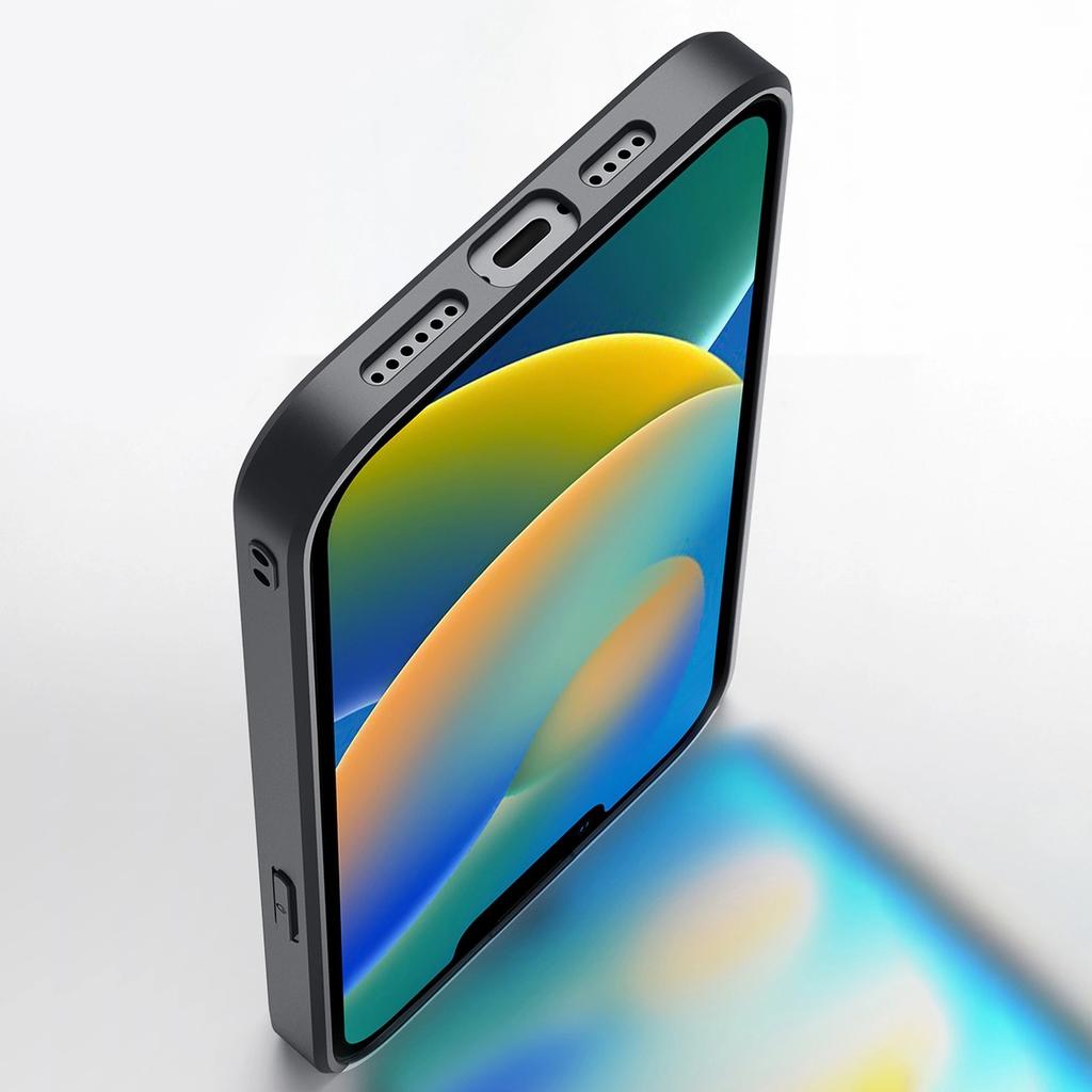 Dux Ducis Fino Case Cover Covered With Nylon Material Iphone 14 Plus Blue