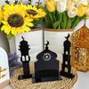 Moon Castle Ramadan Ornaments Mirror Face Desktop Decoration Eid Mubarak Figurine Gifts
