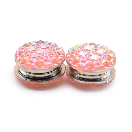 1 пара круглых магнитных брошей, застежка на хиджабе, шарф, Абая, ювелирные изделия для одежды