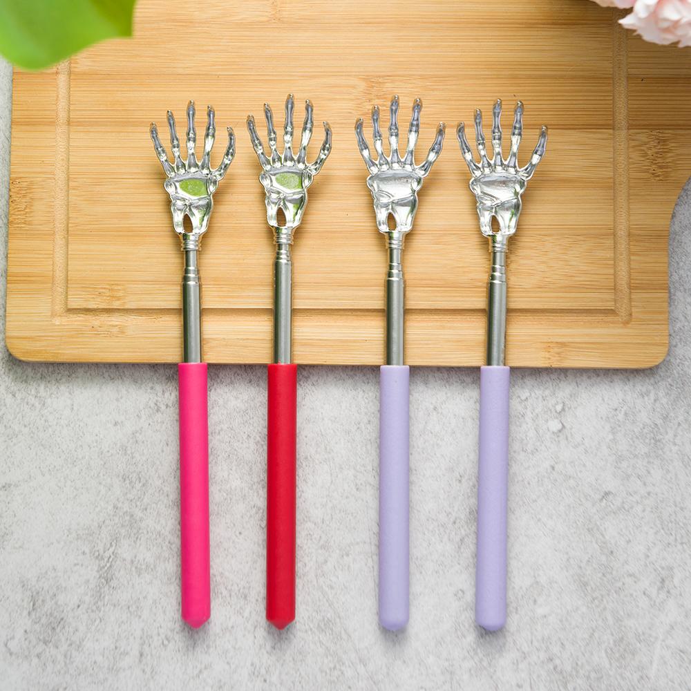 Чесалка для спины из нержавеющей стали Телескопический массажер для чесания, выдвижной, зудящий, для пожилых людей, счастливые товары для здоровья, изделия ручной работы Hackle