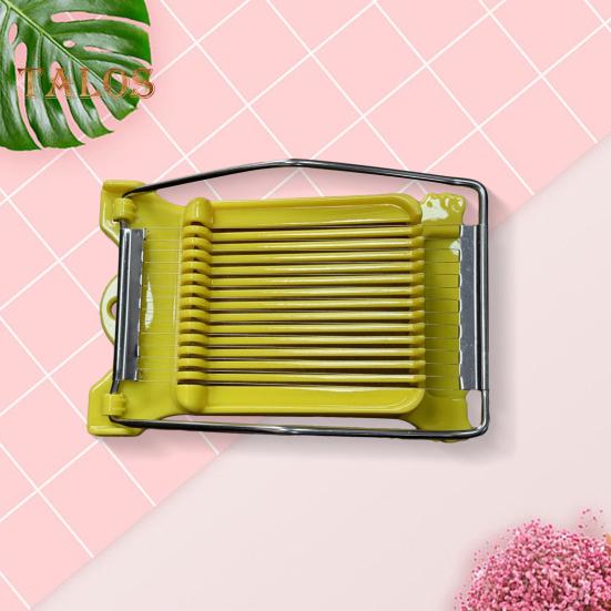 Картофельная яйцерезка Easy Press Пищевая ломтерезка Luncheon Meat Cutter с 14 проволоками из нержавеющей стали Сырорезка для мягких фруктов Тофу Фрукты дракона