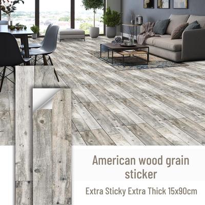 Матовые самоклеящиеся ПВХ напольные наклейки под дерево: Водонепроницаемый, Защищающий от загрязнений для ремонта кухни и спальни