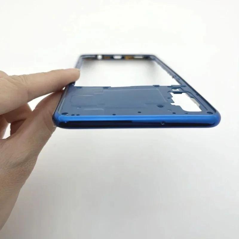 Полный корпус для Samsung Galaxy A750 A7 2018 SM-A750F задняя крышка аккумулятора стеклянный корпус телефона средняя рамка